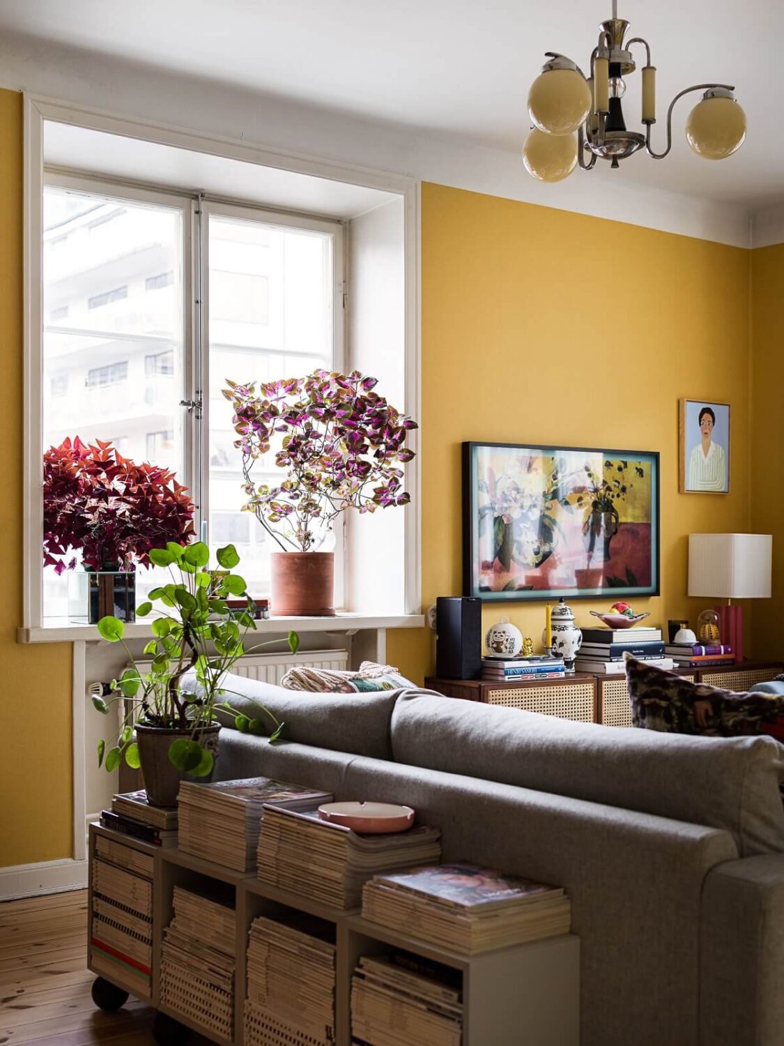 A Vibrant Colorful Scandinavian Apartment 2 yellow-living-room-nordroom
