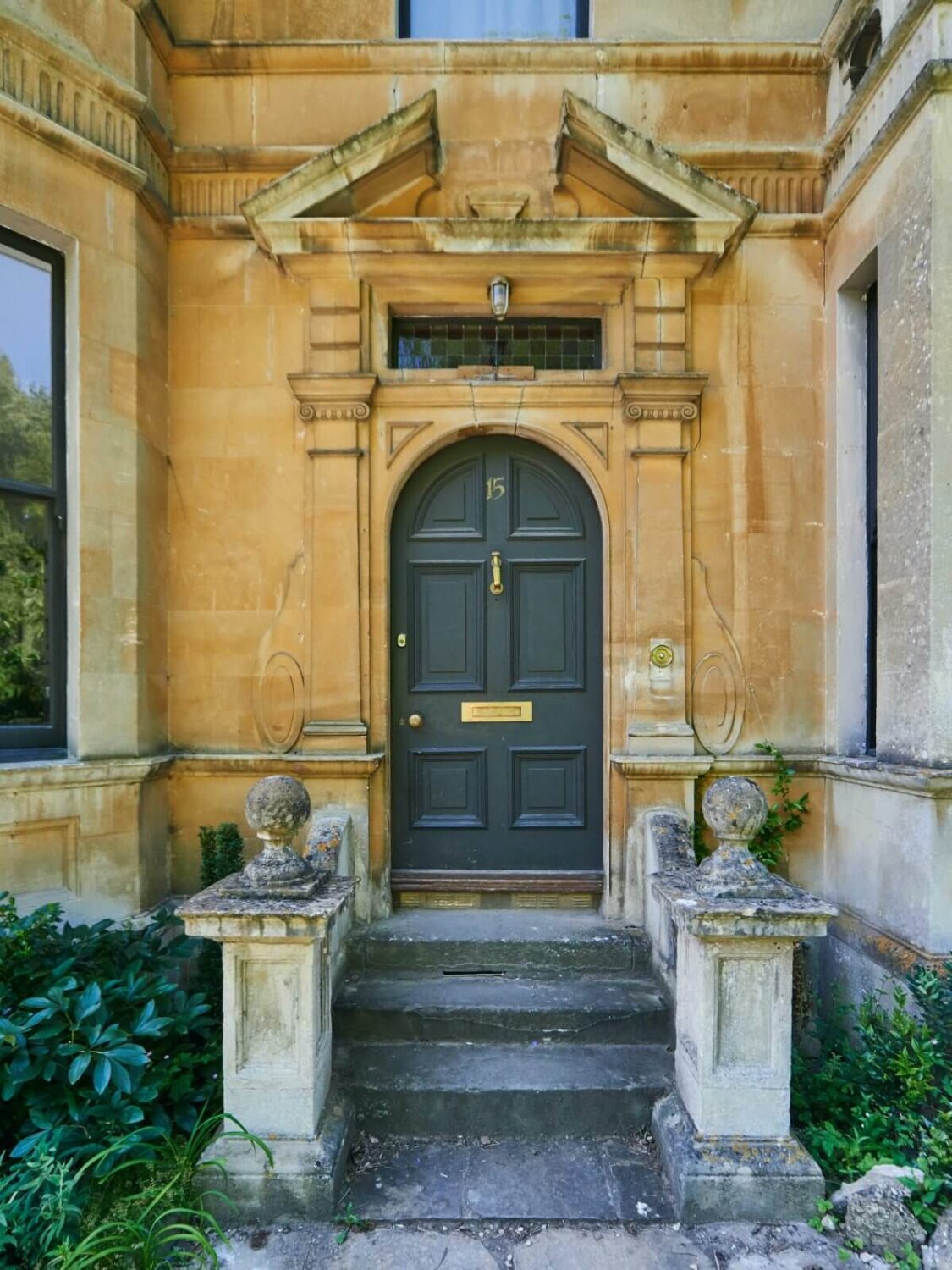 A Mixture of Styles in an English Home 26 front-door-historic-home-bath-nordroom