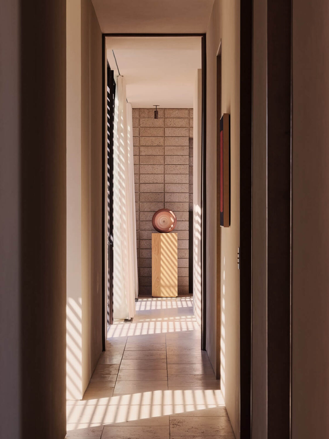 A Modern Architectural Home in Palm Springs 15 hallway-modern-architectural-home-palm-springs-nordroom