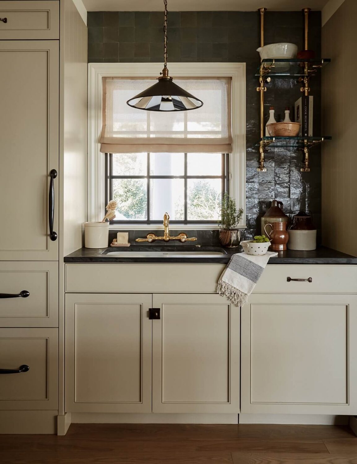 A Warm Family Home in Connecticut 4 utility-room-dark-green-tiles-nordroom