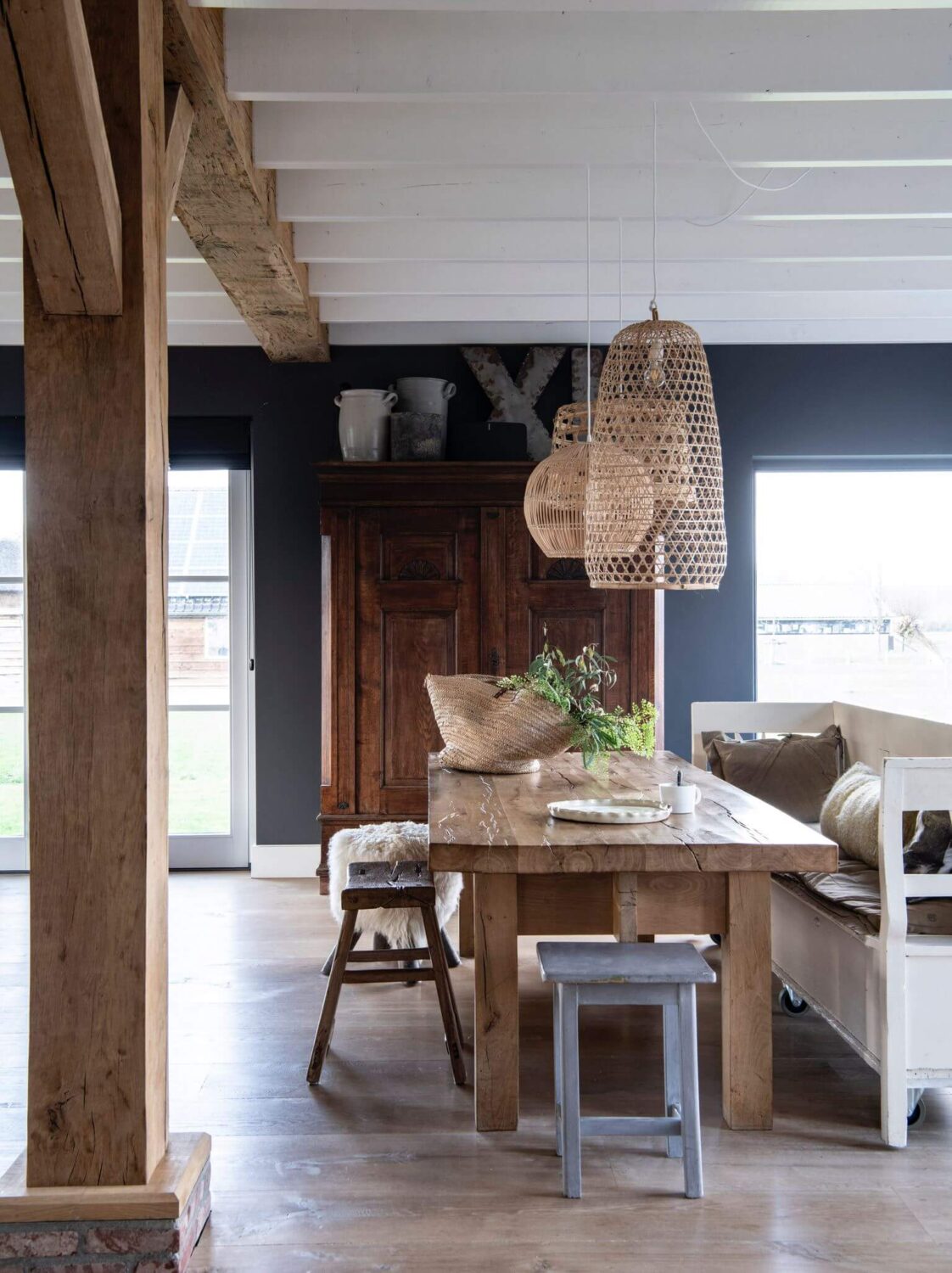 A Dutch Country Home with a Tiny House in the Garden 1 rustic-dining-space-country-house-netherlands-nordroom