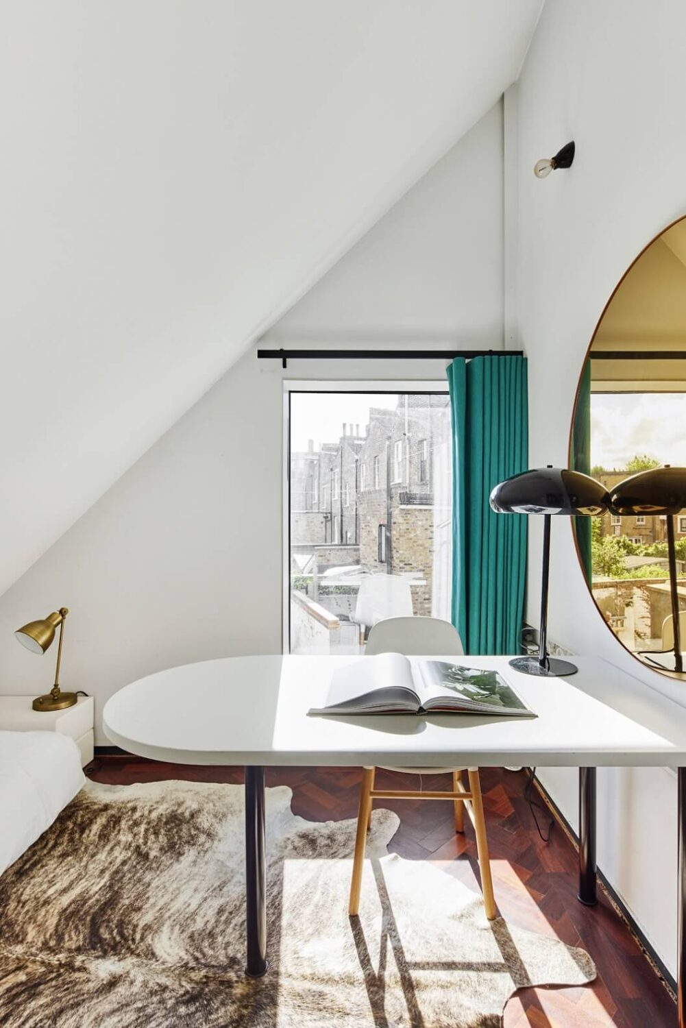 The Makers House: A Modern Achitectural Home in London 18 small-home-office-sloped-ceiling-nordroom