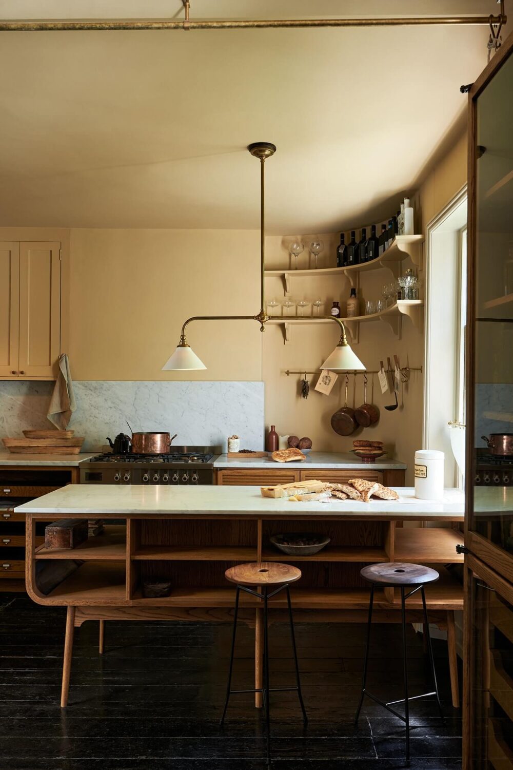 A Paint Job Transformed This deVOL Kitchen 10 warm-yellow-walls-ceiling-haberdasher-kitchen-nordroom