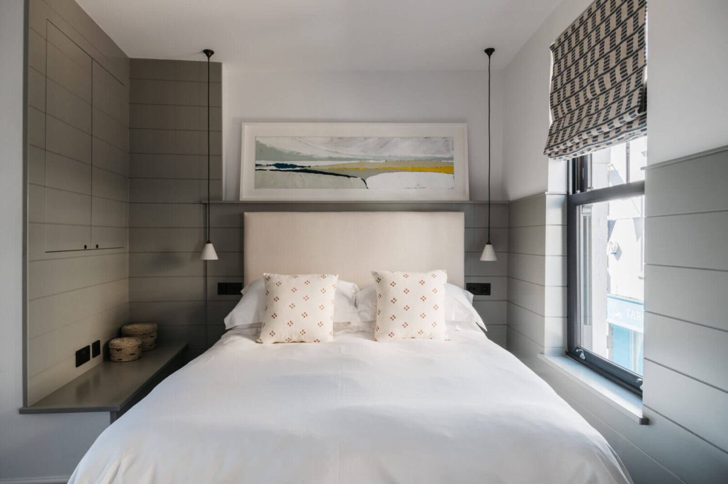 A Beautiful Duplex Apartment in Cornwall 15 bedroom-gray-wall-panels-nordroom