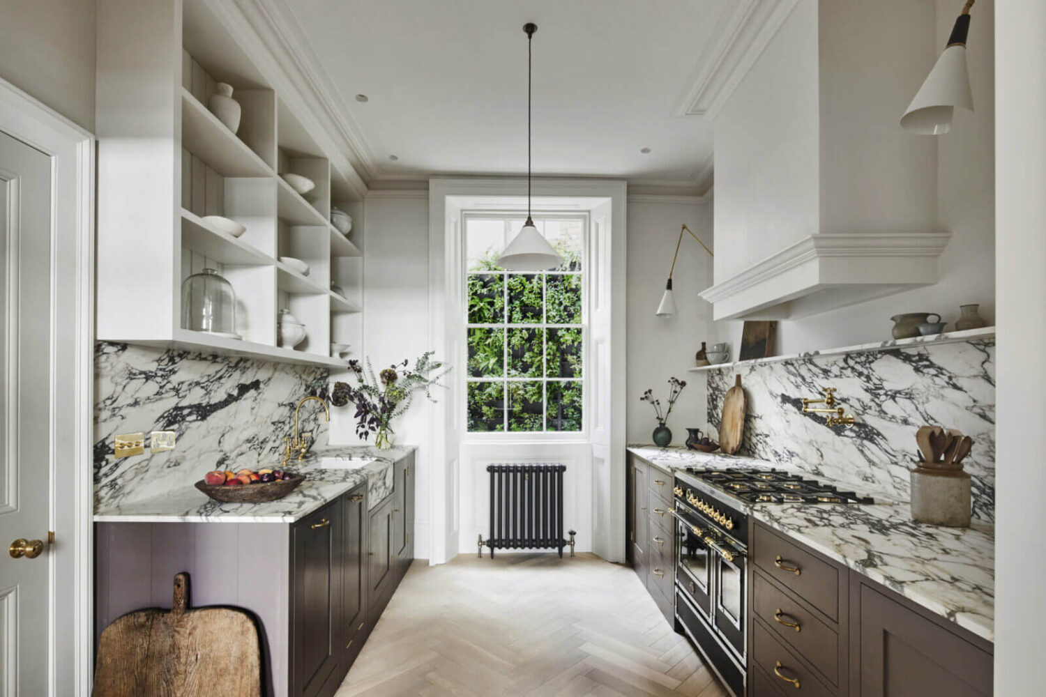 A Stylish Regency Townhouse in London 2 galley-kitchen-relish-plain-english-design-marble-nordroom
