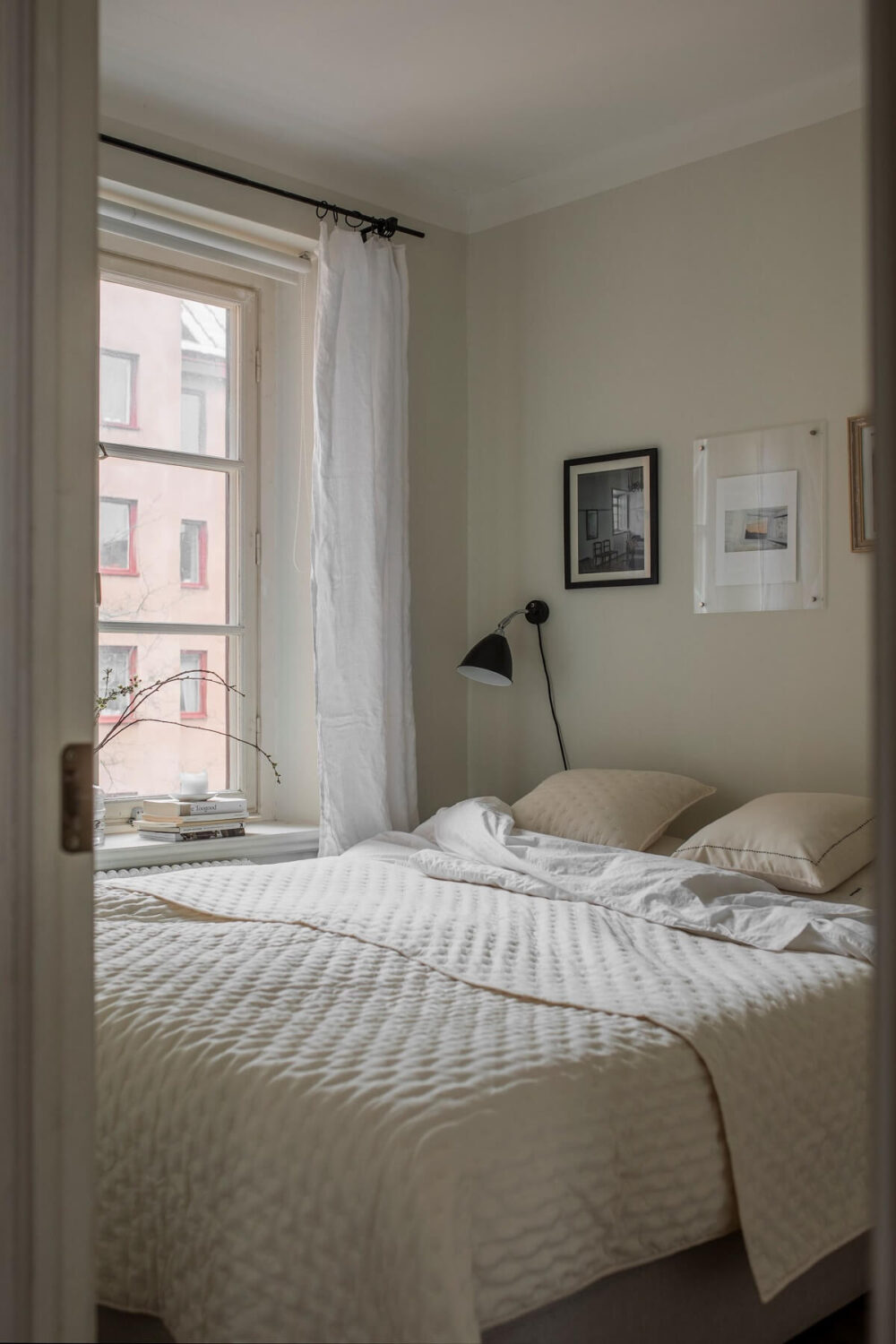 A Serene Light Colored Apartment in Stockholm 9 serene-beige-bedroom-scandinavian-apartment-nordroom