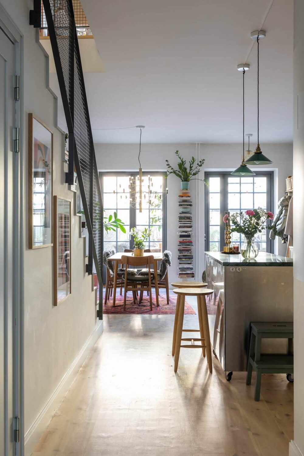 A Swedish Townhouse with a Light Green Kitchen 6 kitchen-dining-room-scandinavian-design-nordroom