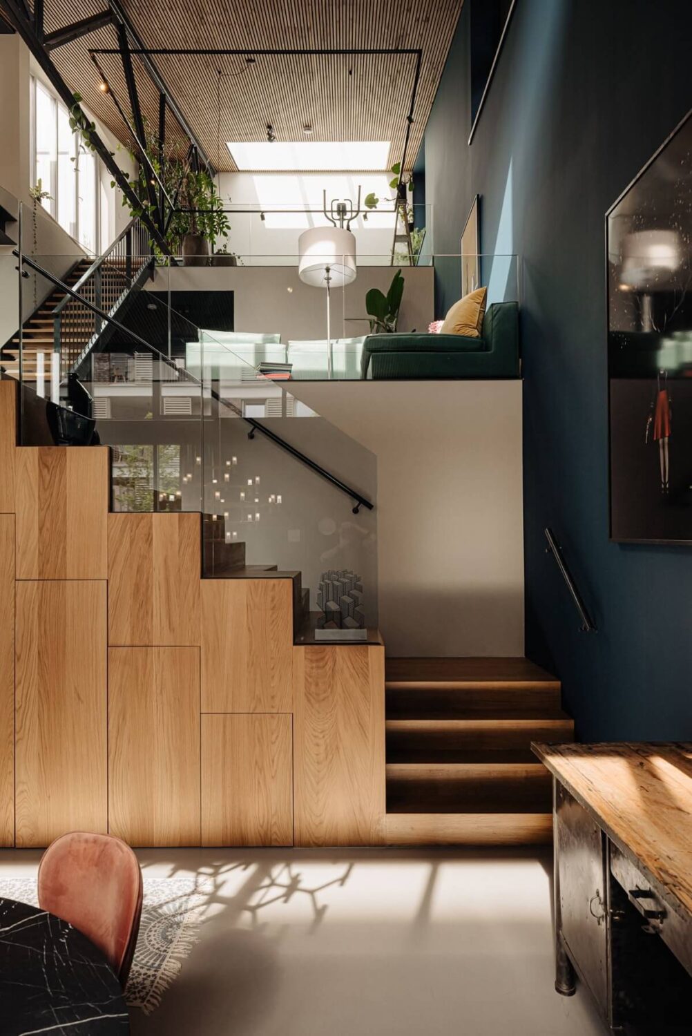 Best of 2023: Loft Apartments 2 open-plan-loft-storage-under-stairs-nordroom