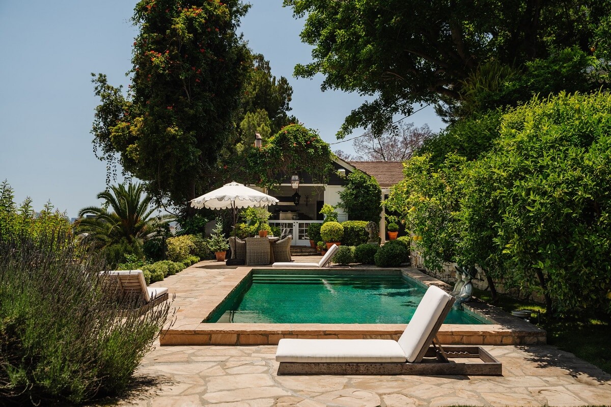 Best of 2023: Outdoor Spaces 33 garden-swimming-pool-lounge-bed-nordroom