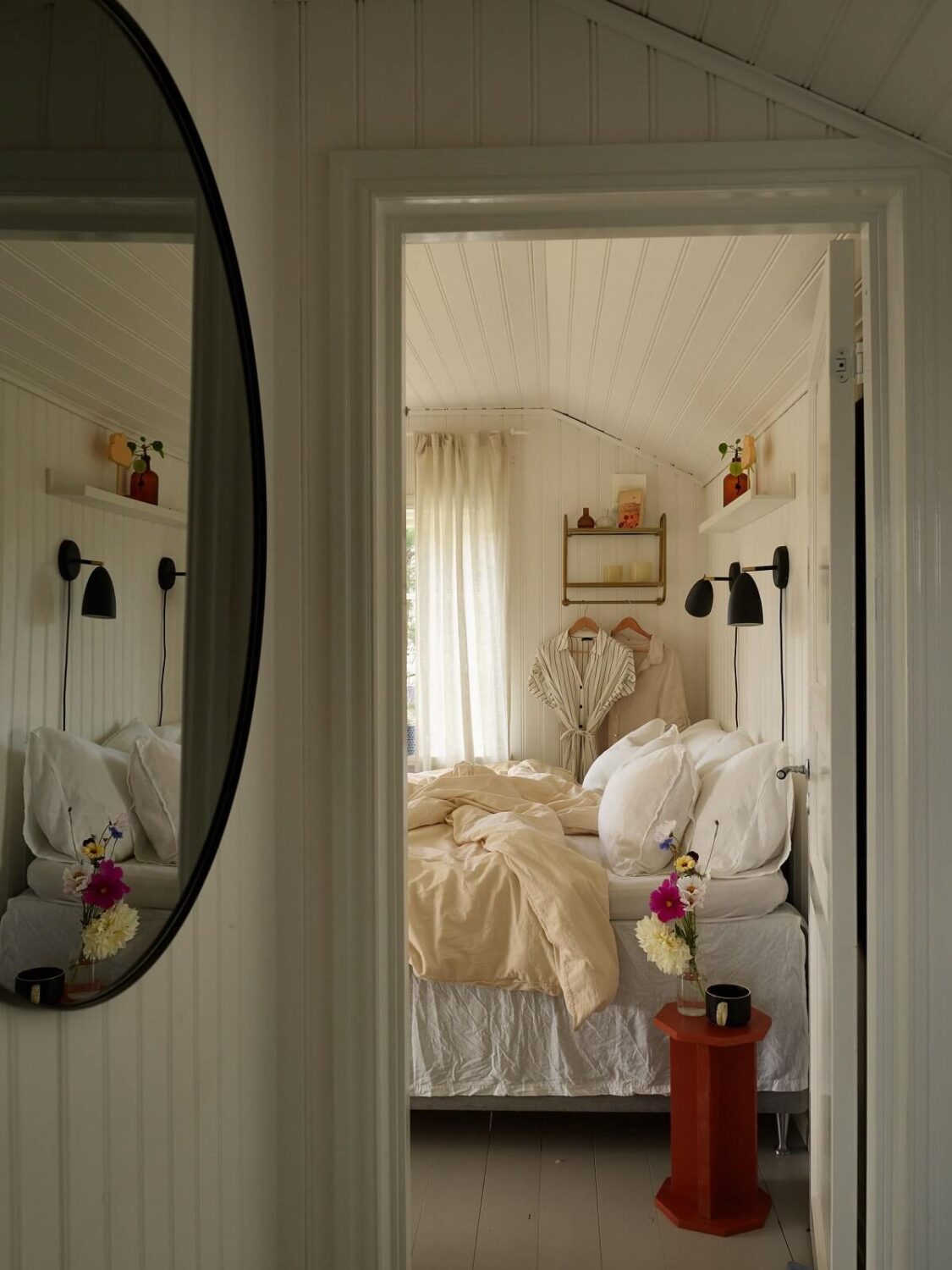 A Small Historic Swedish House with a Modern Extension 23 bedroom-sneak-peek-calm-color-palette