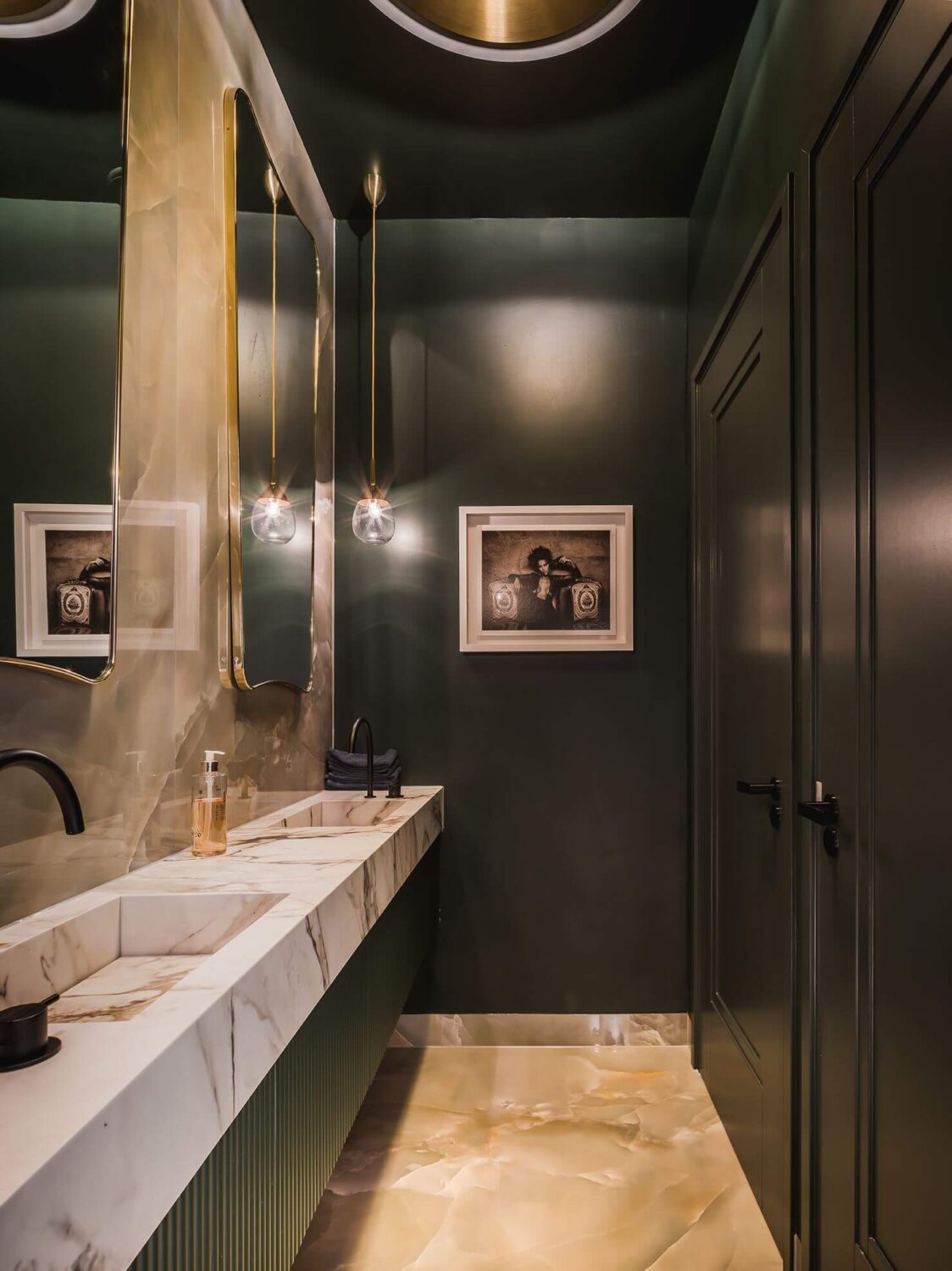 Best of 2023: Bathrooms 32 dark-green-bathroom-marble-wash-basing-nordroom