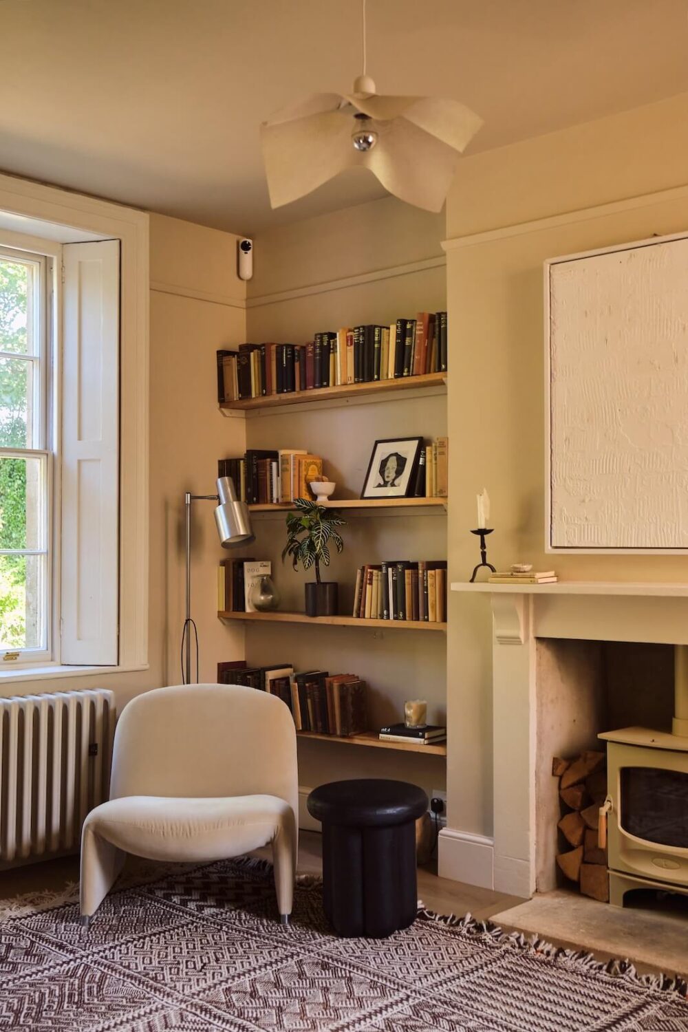 Best of 2023: Home Offices 6 reading-spot-bookshelves-woodburner-nordroom
