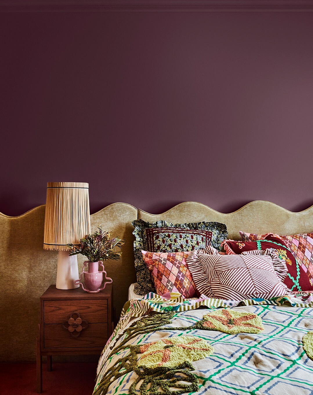 Dulux Color Forecast 2024: Bold and Positive Colors 15 Dulux_Colour_Forecast_2024_Journey_palette_purple-bedroom-nordroom