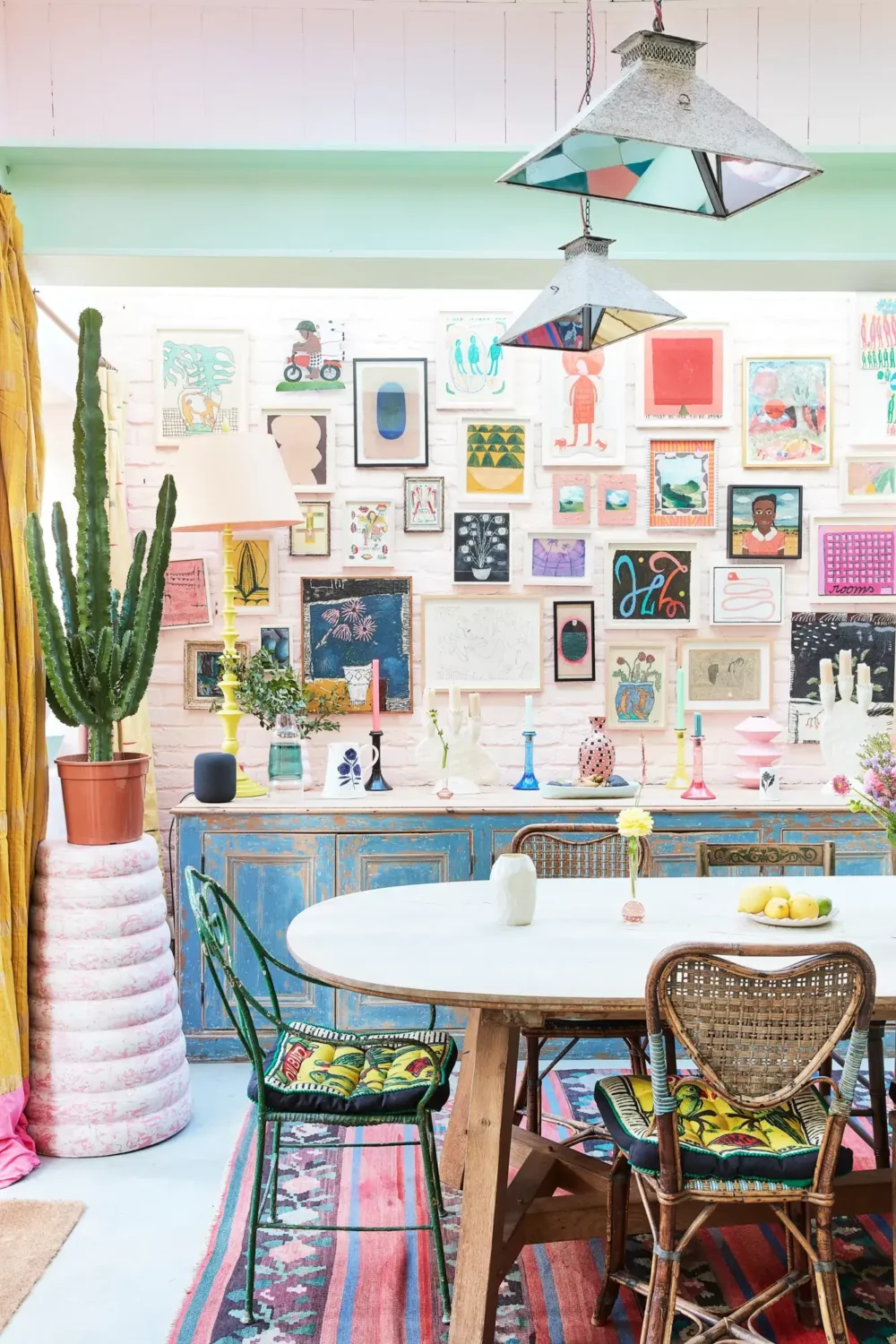 Best of 2023: Dining Rooms 12 dining space gallery wall