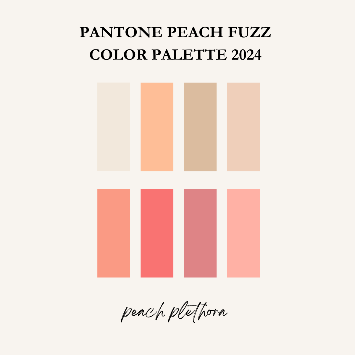 The Color Trends for 2024: Comforting Neutrals & Positive Accents 14 pantone peach fuzz color palette peach plathora The Color Trends for 2024: Comforting Neutrals & Positive Accents