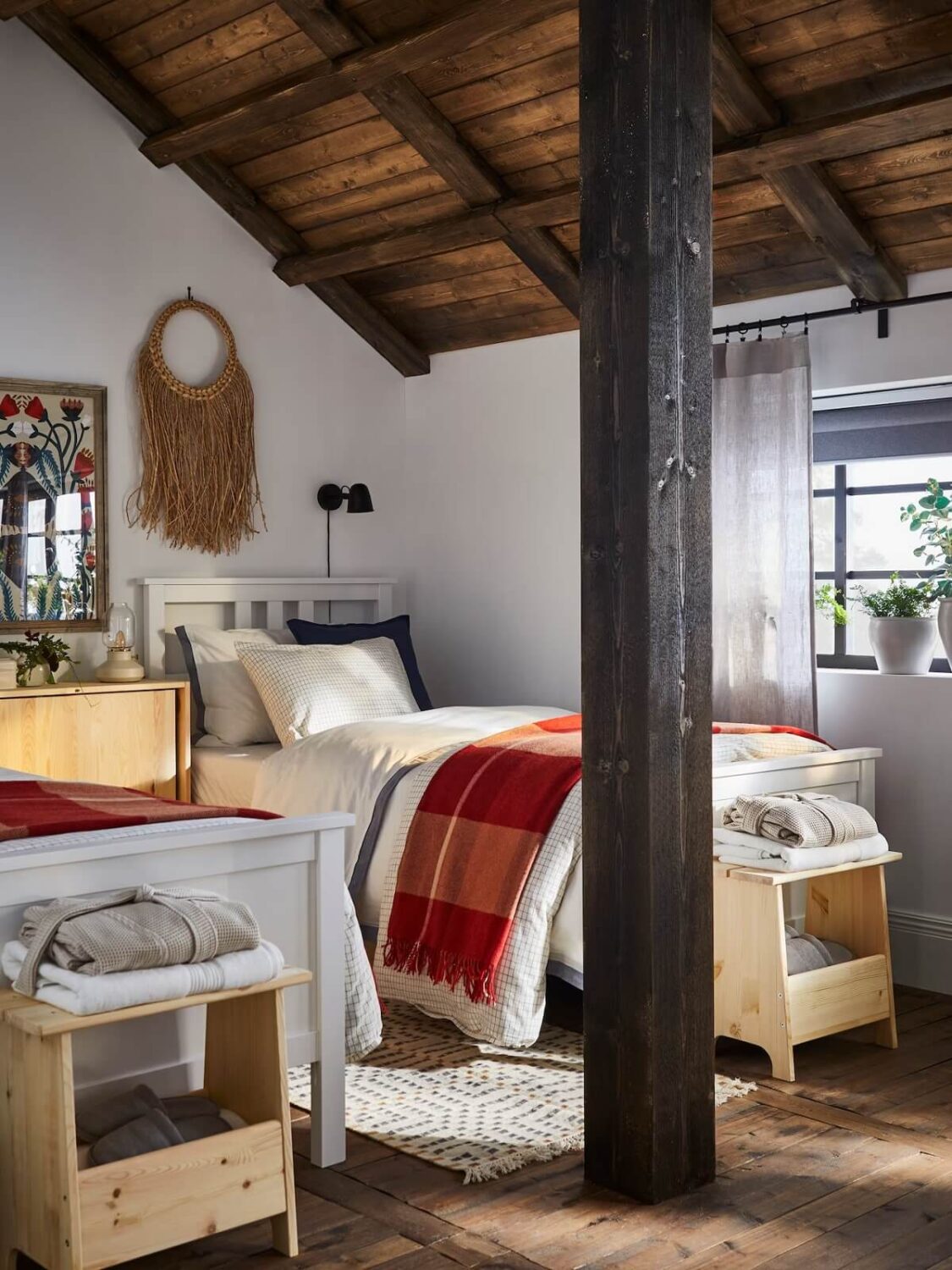 IKEA Catalogue 2026 + New IKEA Collections 62 rustic-ikea-bedroom-wooden-ceiling-nordroom