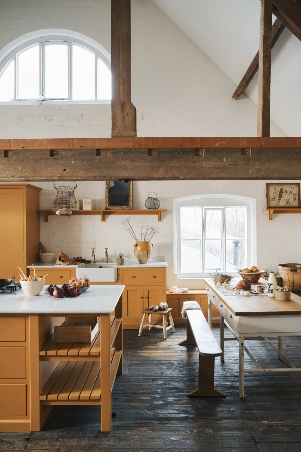 A Yellow Mediterranean-style deVOL Kitchen with High Ceilings 3 3.TheRealShakerKitchen deVOL nordroom A Yellow Mediterranean-style deVOL Kitchen with High Ceilings