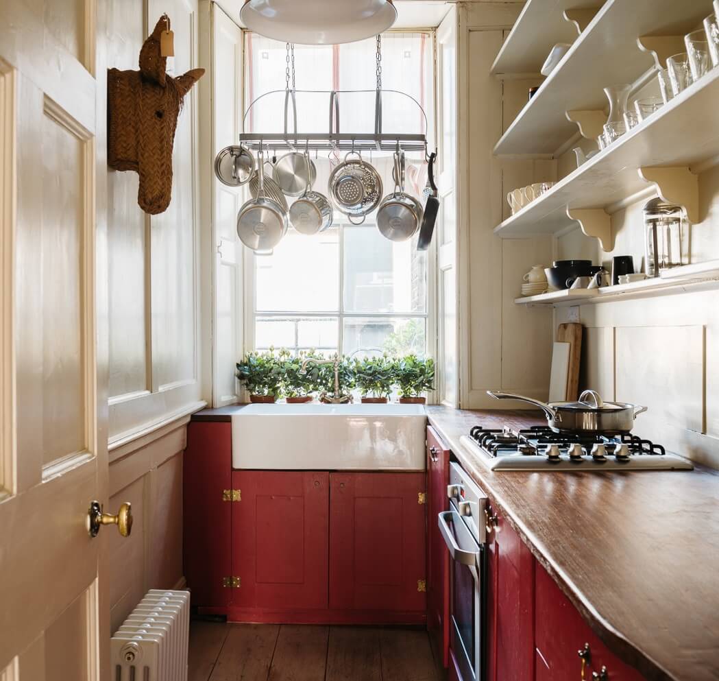 Best of 2024: Kitchens 17 red kitchen cabinets shelves butler sink nordroom