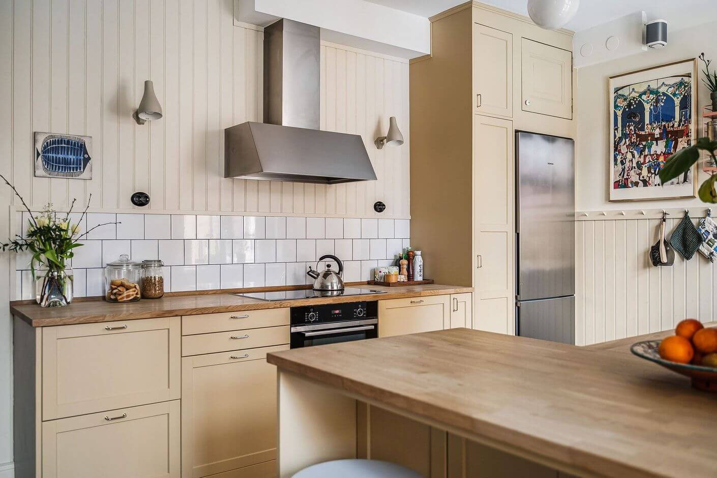 A Swedish Family Apartment with a Butter Yellow Kitchen 3 butter yellow kitchen