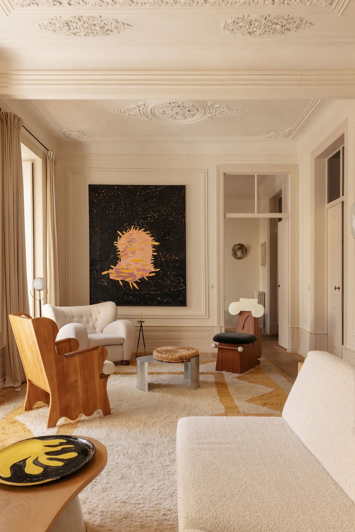 design living room with light color scheme