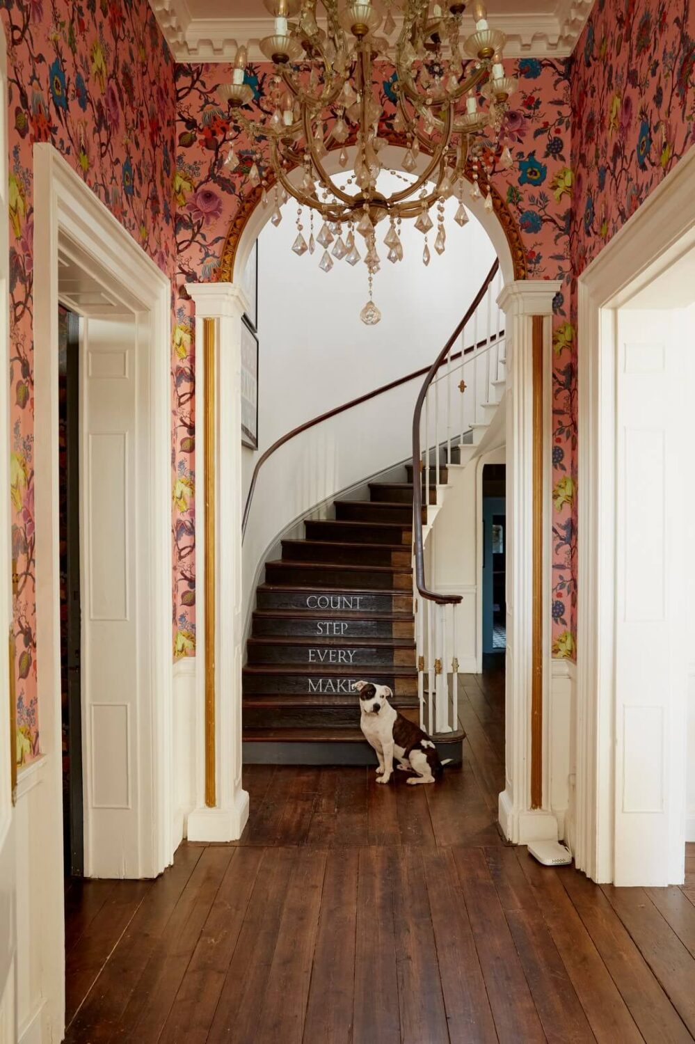 Best of 2024: Hallways 4 hallway with pink house of hackney wallpaper