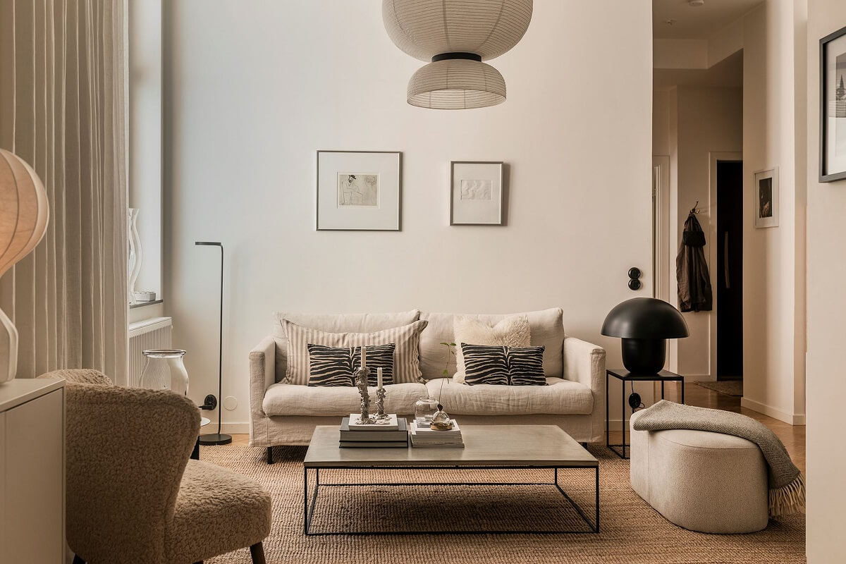 A Serene Modern Home in a Former Factory Building 1 serene nordic living room nordroom