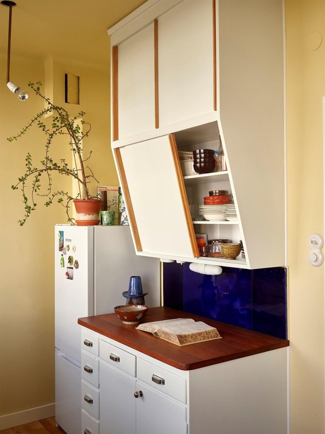 A Two-Bedroom Apartment with the Original Midcentury Kitchen 29 midcentury kitchen cabinets