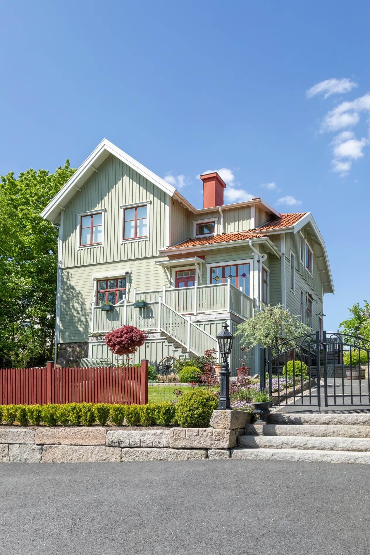 Original Charm in a Light Green Swedish Country House