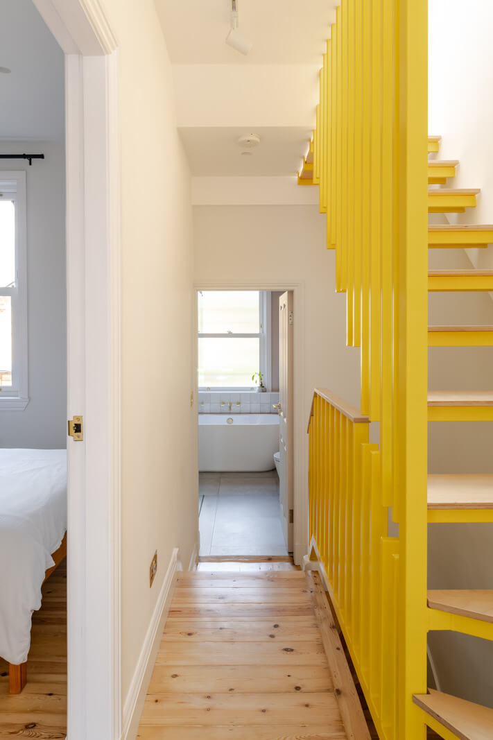 Dulux Colour of the Year 2025: True Joy 47 yellow stairs