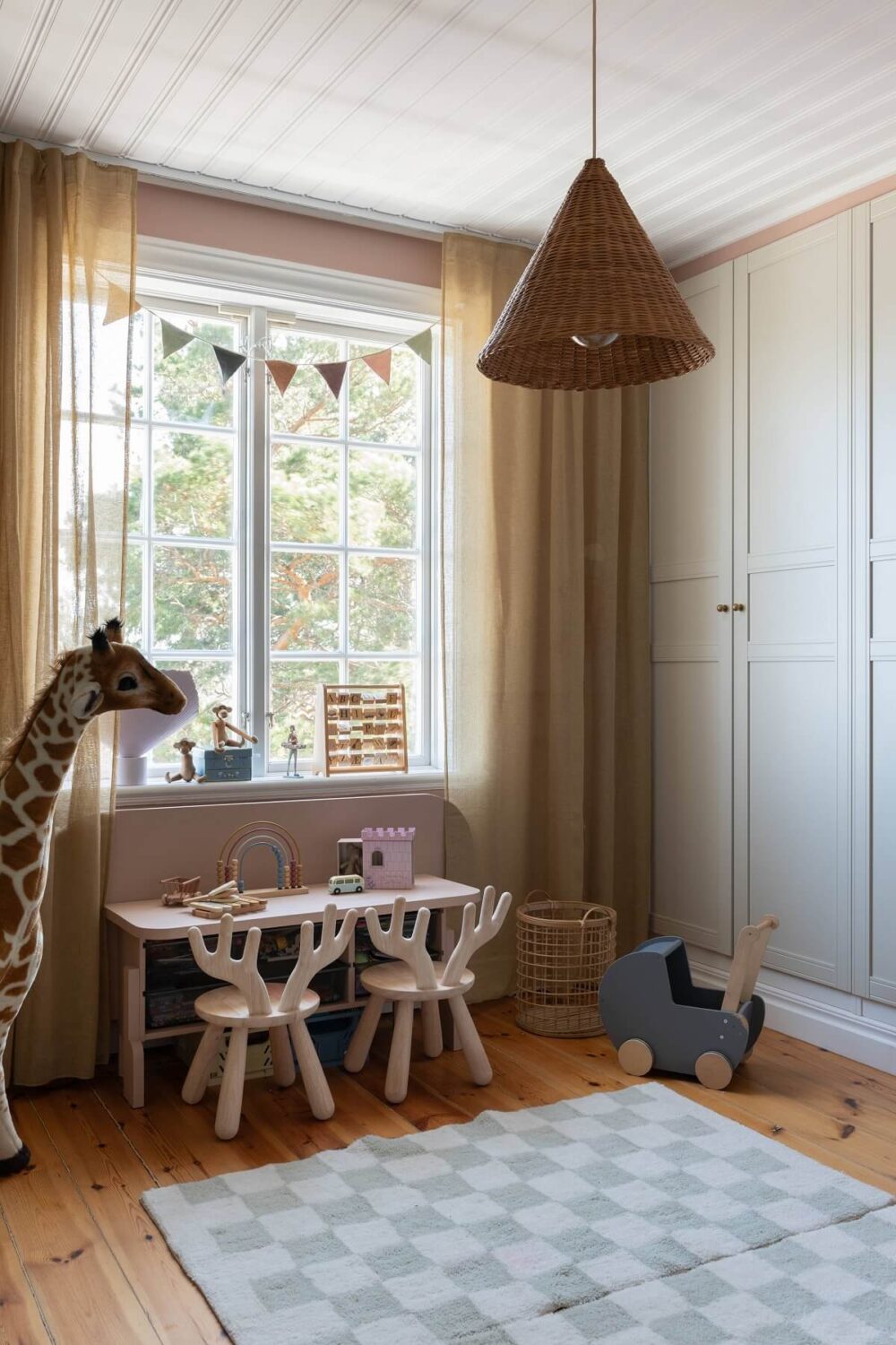 A Yellow Swedish Villa with Views of the Sea 20 childrens bedroom built in wardrobes