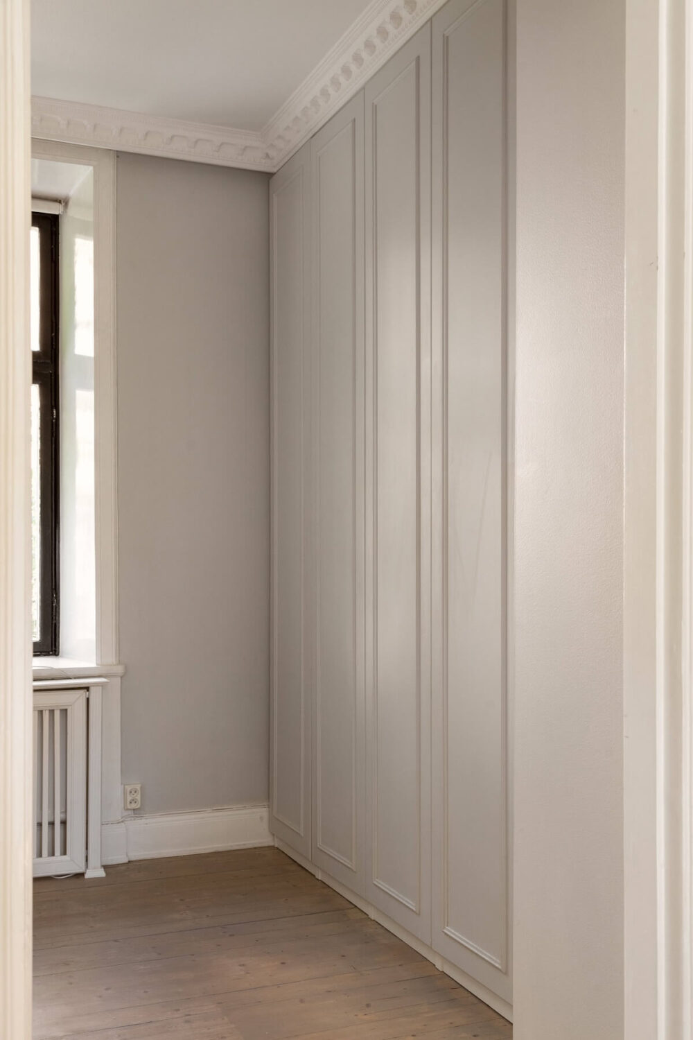A Tiny Minimalistic Apartment in Stockholm 11 bedroom built in wardrobes