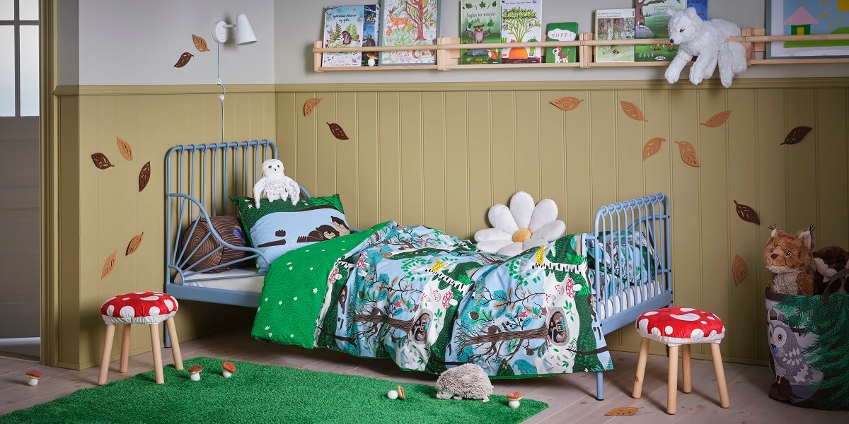 IKEA SKOGSDUVA: A Magical Forest Children's Collection 35 ikea SKOGSDUVA children collection bedroom nordroom