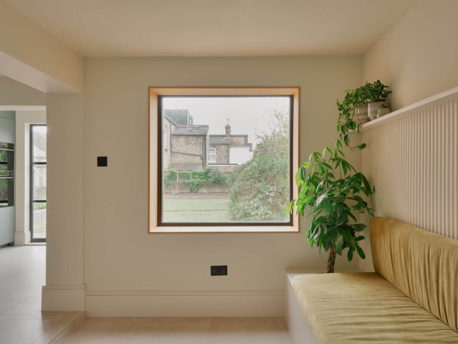 An English House with Carefully Restored Period Features 14 kitchen bench with square window
