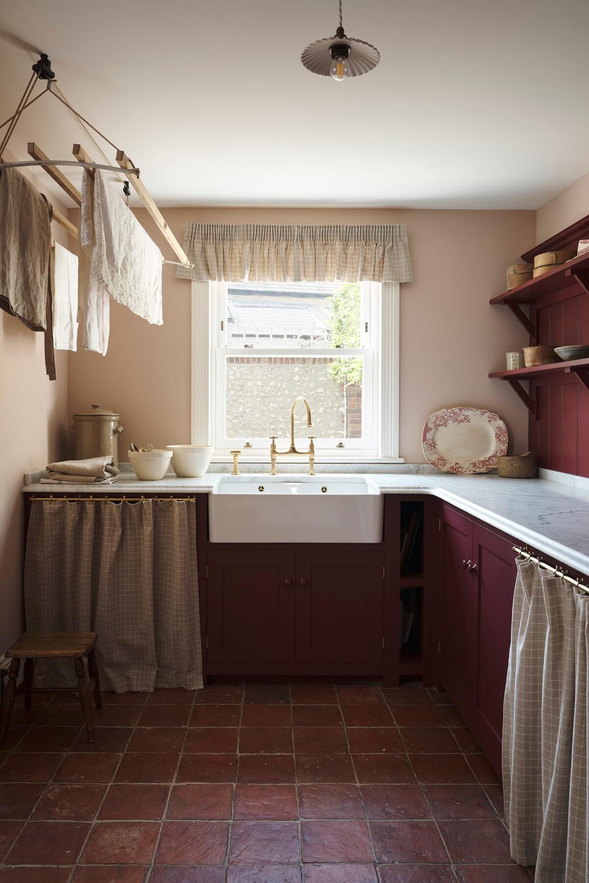 A deVOL Refectory Red Laundry and Dining Room