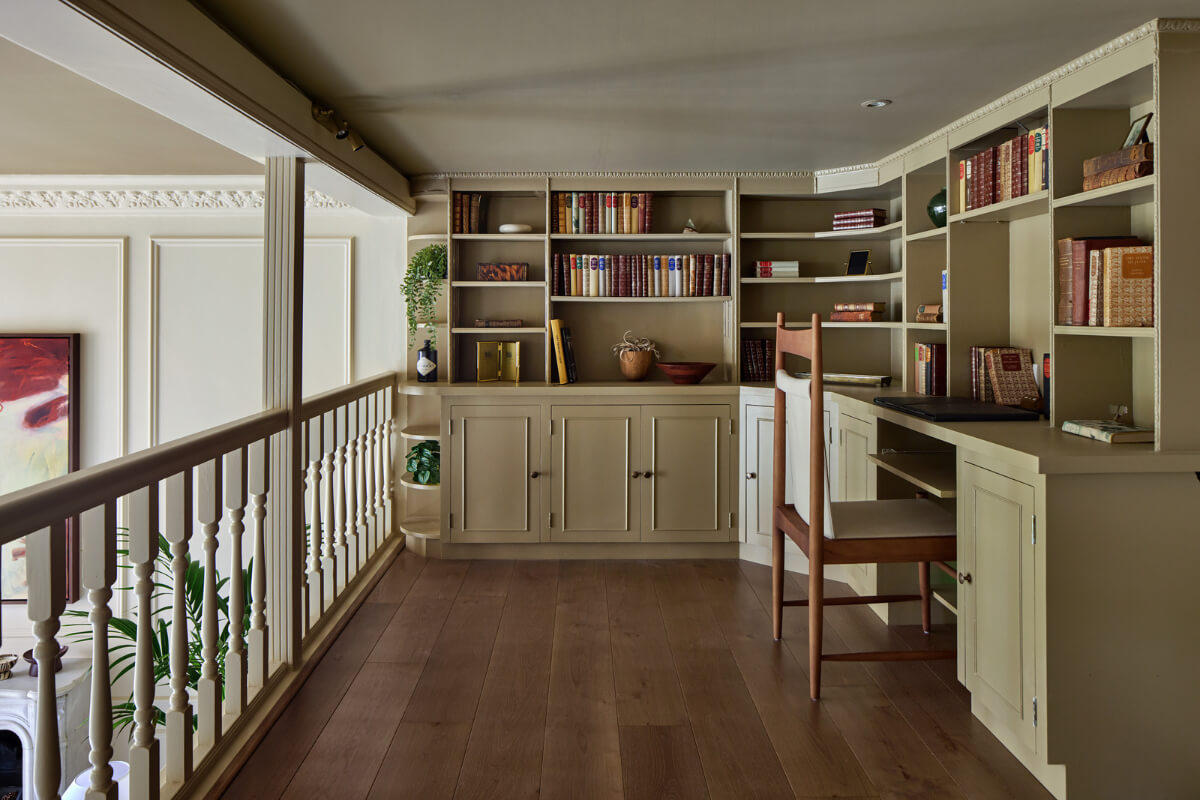 A Stunning Victorian House with Period Features and Surprising Spaces 5 home office built-in cabinets