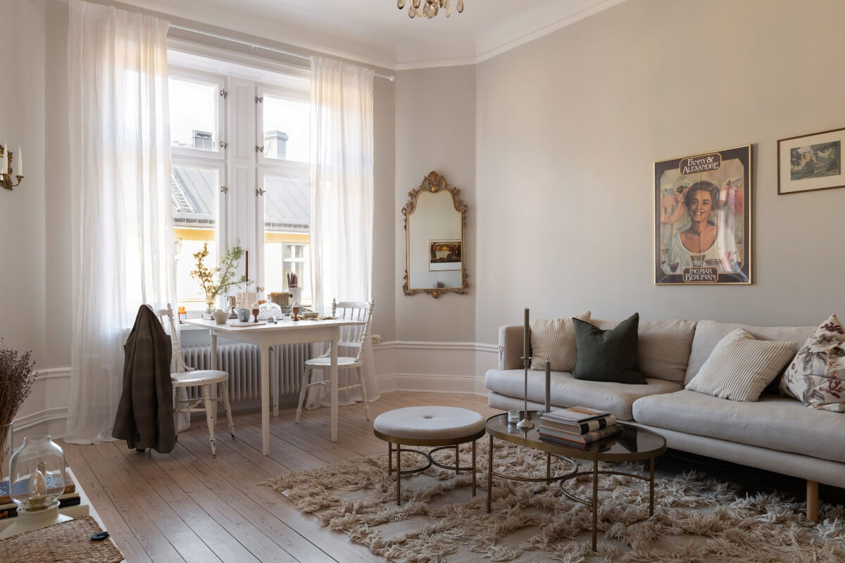 light gray walls living room