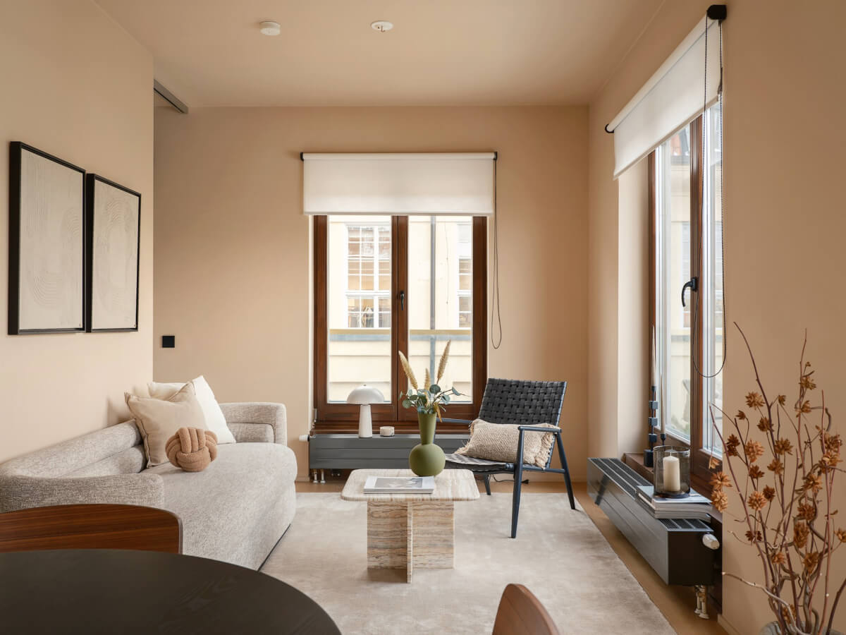 A Small Modern Stockholm Apartment with Smart Storage Solutions 1 small scandinavian living room