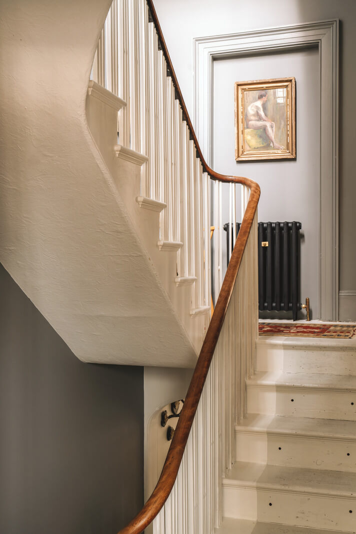 A Renovated Georgian Townhouse with a Stunning Kitchen Extension 37 staircase