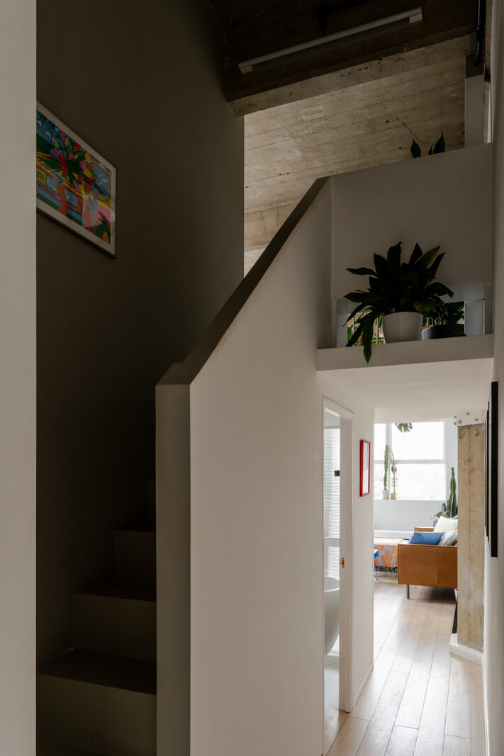 A Plant-Filled Loft Apartment in a Former Clothing Factory 19 staircase