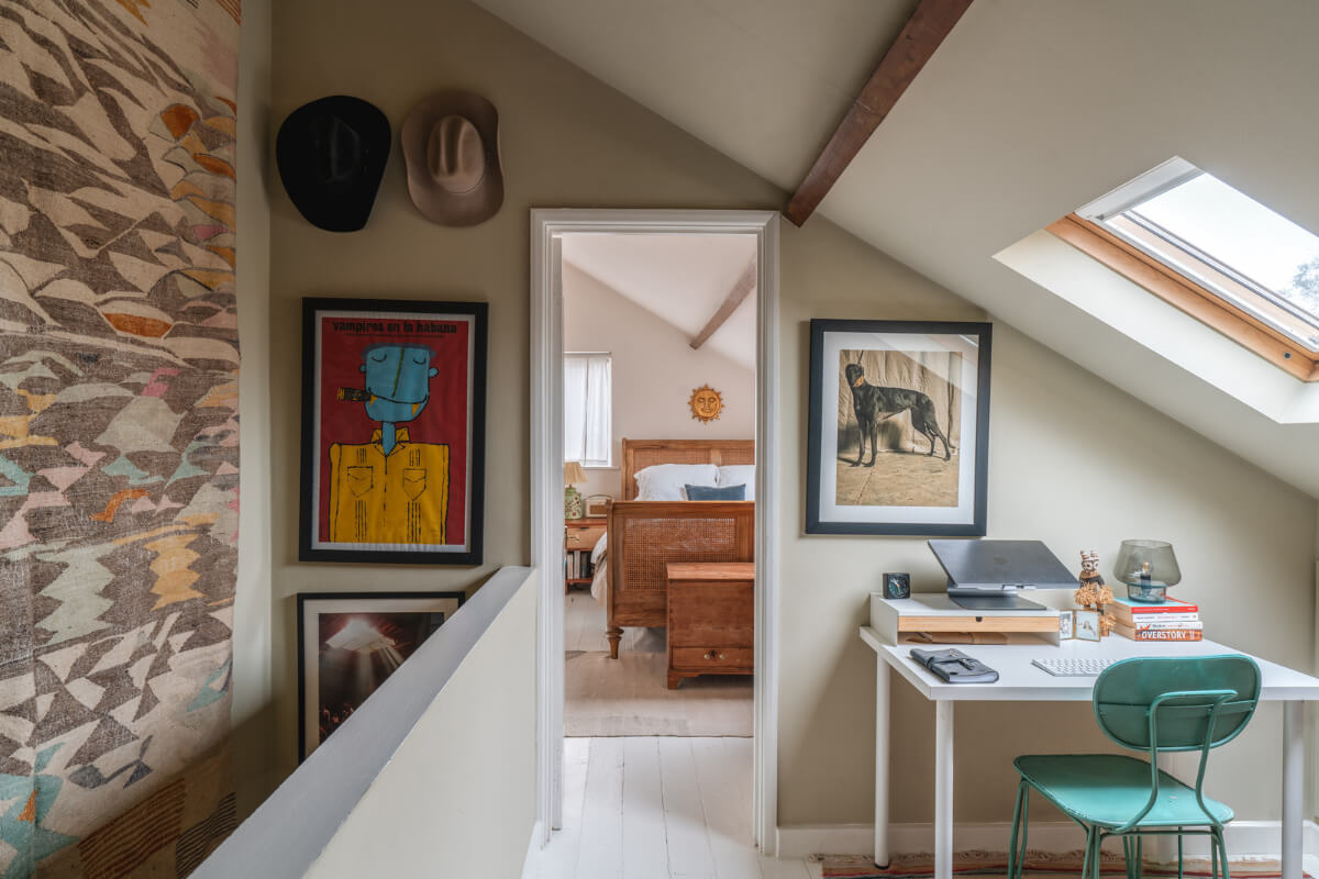 A Cozy Two-Bedroom Attic Apartment in a Victorian Townhouse 15 attic space home office bedroom