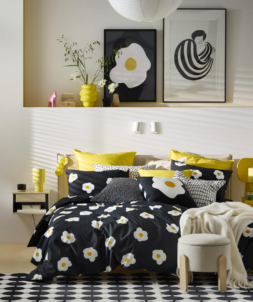 IKEA Catalogue 2026 + New IKEA Collections 29 ikea bedroom egg themed bedding yellow color accents new collection april 2025 nordroom IKEA Catalogue 2026 + New IKEA Collections
