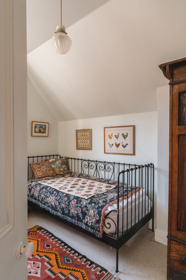 A Sage Green Kitchen in a Charming Arts and Crafts House 13 bedroom sloped ceiling A Sage Green Kitchen in a Charming Arts and Crafts House
