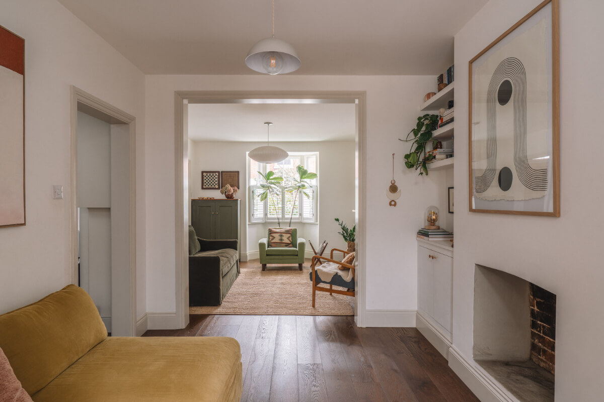 A Kitchen with Terracotta Tiles in a Renovated English Home 7 double reception room