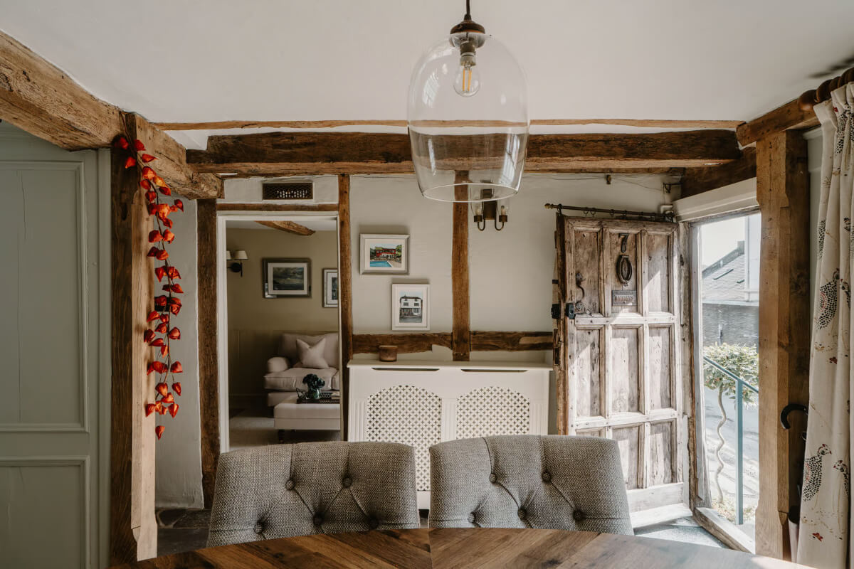 Serene Colors and Historic Elements in an Elizabethan Home in Wiltshire 1 front door elizabethan house