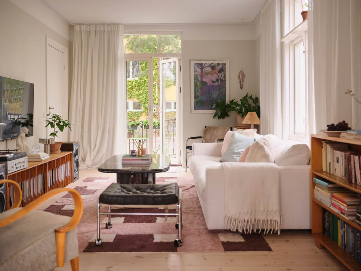 light swedish living room