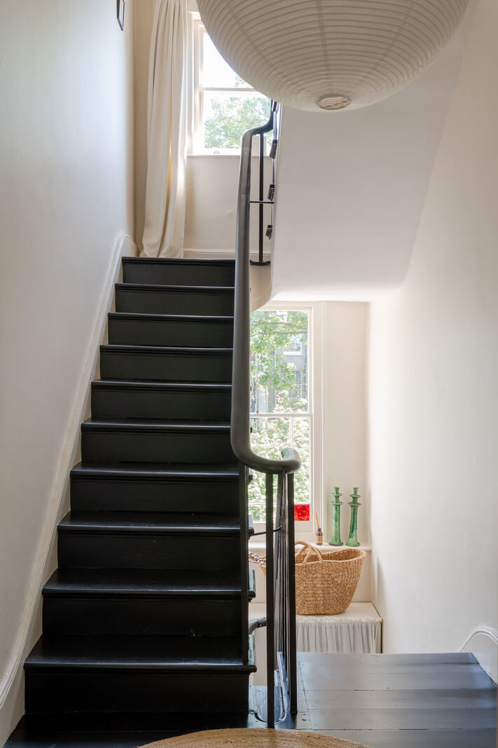 Contemporary and Classic Design in a Two-Bedroom London Duplex 11 staircase
