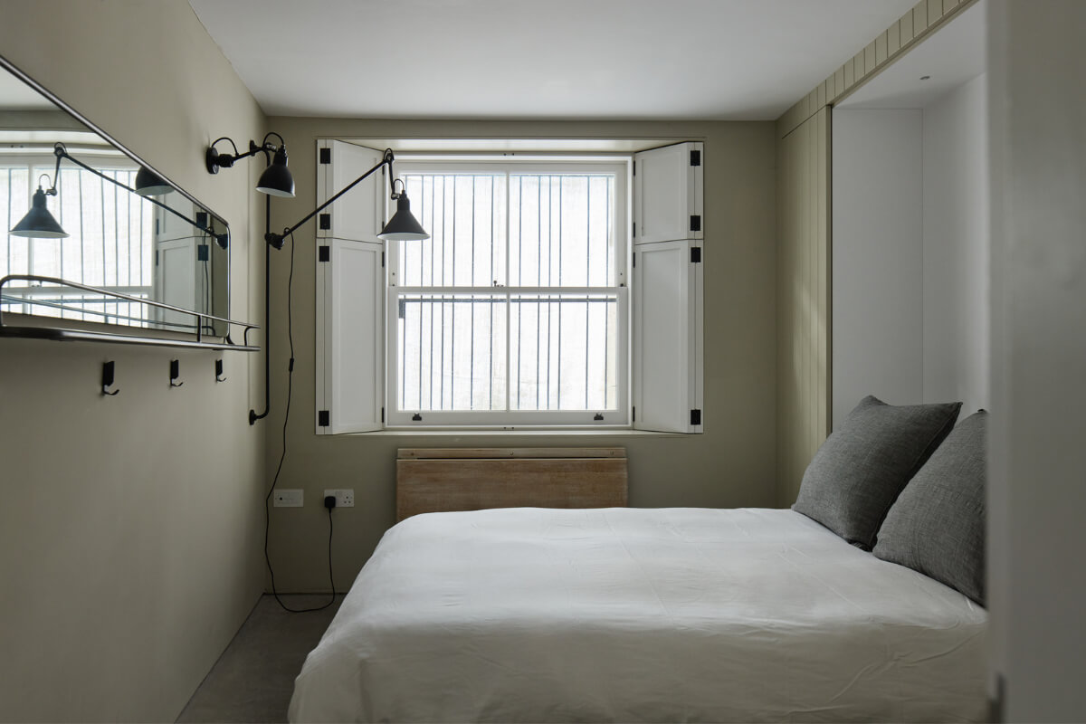 A Black and White Primrose Hill Mews House with a Roof Terrace 19 bedroom paneled wall