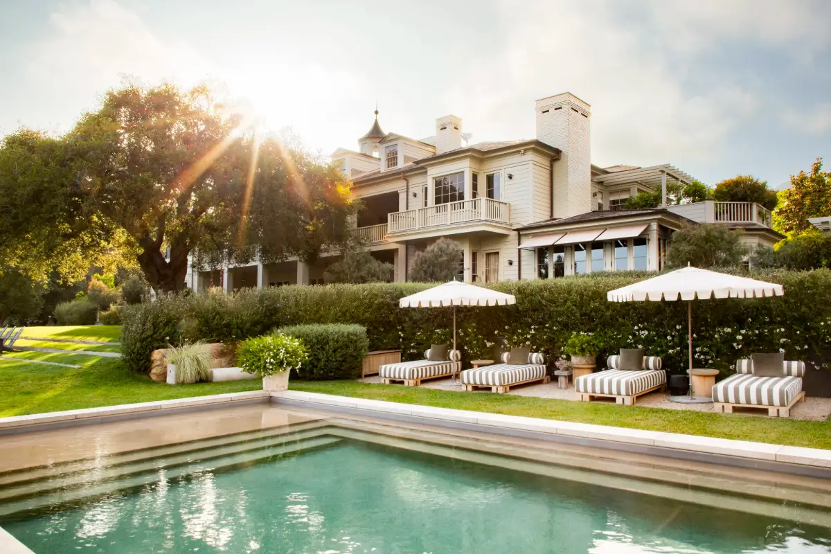 Adam Levine and Behati Prinsloo's Montecito Estate is For Sale 1 Adam-Levine-Behati-Prinsloo-Montecito-Estate-For-Sale-Nordroom-swimming-pool-house