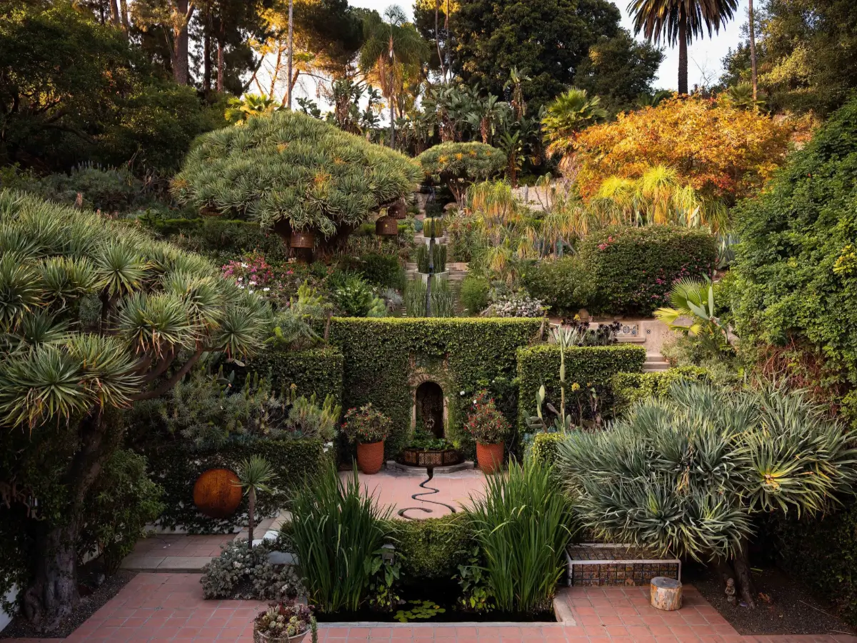 Best of 2025: Balconies and Gardens 27 aaron-paul-lists-Spanish-style-Los-Feliz-house-nordroom10