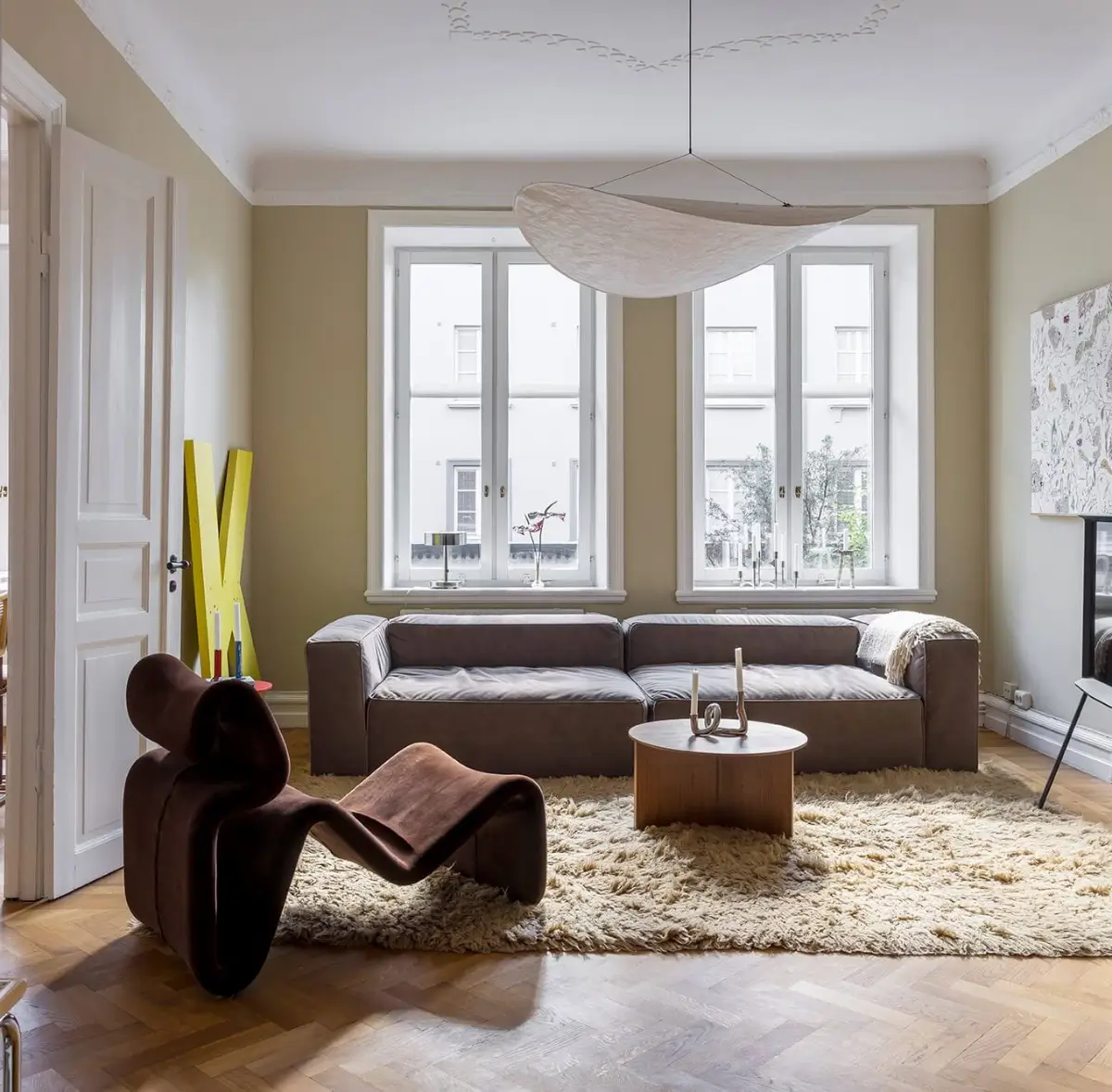 Exposed Brick and Bright Color Pops in a Malmö Apartment 1 b20 Exposed Brick and Bright Color Pops in a Malmö Apartment